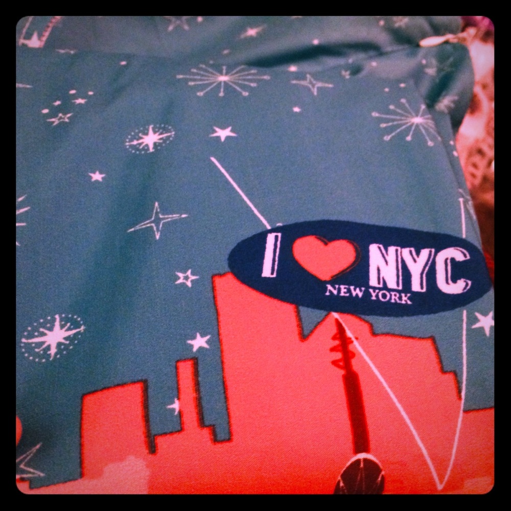Retro Unique New York City Print Fit Flare A-line Midi Party Sleeveless Dress - Picture 4 of 8